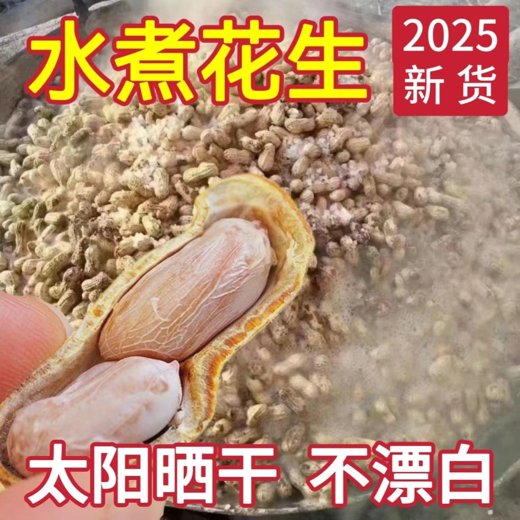 忠信水煮花生26年新水煮花生咸味盐水煮白晒盐干咸干龙岩忠信花