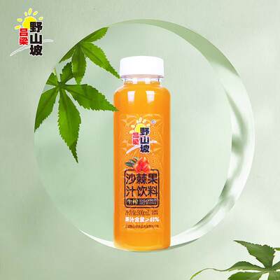 正宗沙棘汁300mlx8瓶礼盒装山西特产生榨沙棘果汁饮料