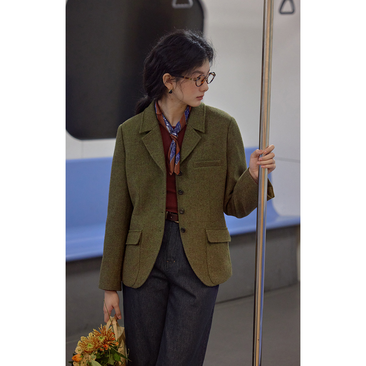 solighter 法式复古羊毛短款小西装女秋冬2025新款小个子毛呢外套,女装/女士精品,西装,淘宝优惠券,粉丝福利购,淘宝优惠卷