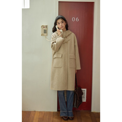 solighter正反两穿全羊毛大衣