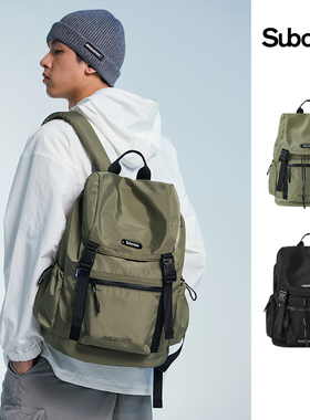 Subcrew潮牌新品学生书包男士电脑背包休闲大容量旅行双肩包女