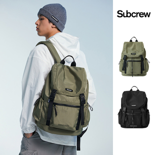 Subcrew潮牌新品 电脑背包休闲大容量旅行双肩包女 学生书包男士
