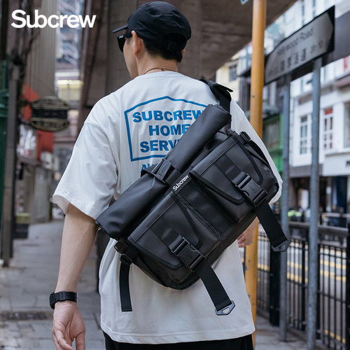 Subcrew潮流骑行通勤邮差斜挎包