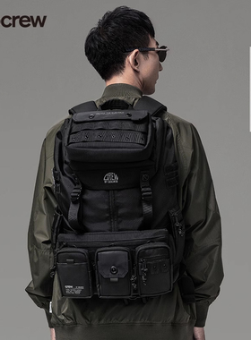 subcrew潮牌双肩包多功能旅行背包明星同款战术可拆卸组合包