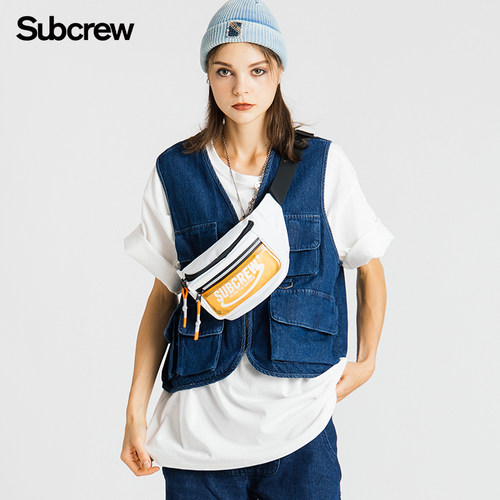 subcrew潮牌多功能休闲运动腰包
