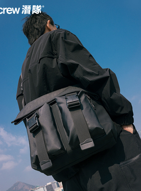 SubcrewX Clot 联名系列 两用扩展斜挎包潮流男大容量休闲单肩包