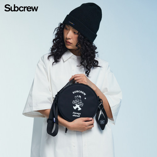 Subcrew潮牌小众圆形斜挎包