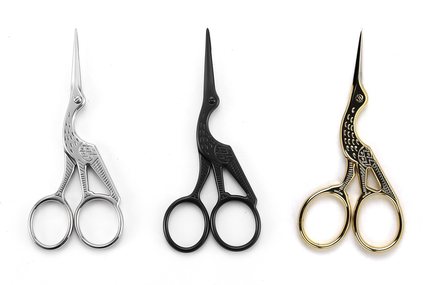 便携男士beard scissors 美发剪丹顶鹤剪刀胡须剪不锈钢