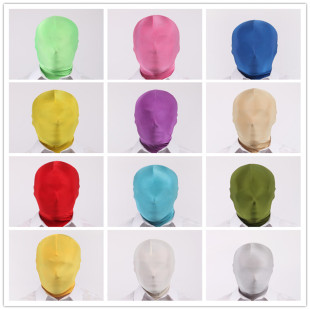 zentai紧身衣表演服头套 头套 cosplay单色莱卡全包衣万圣热卖