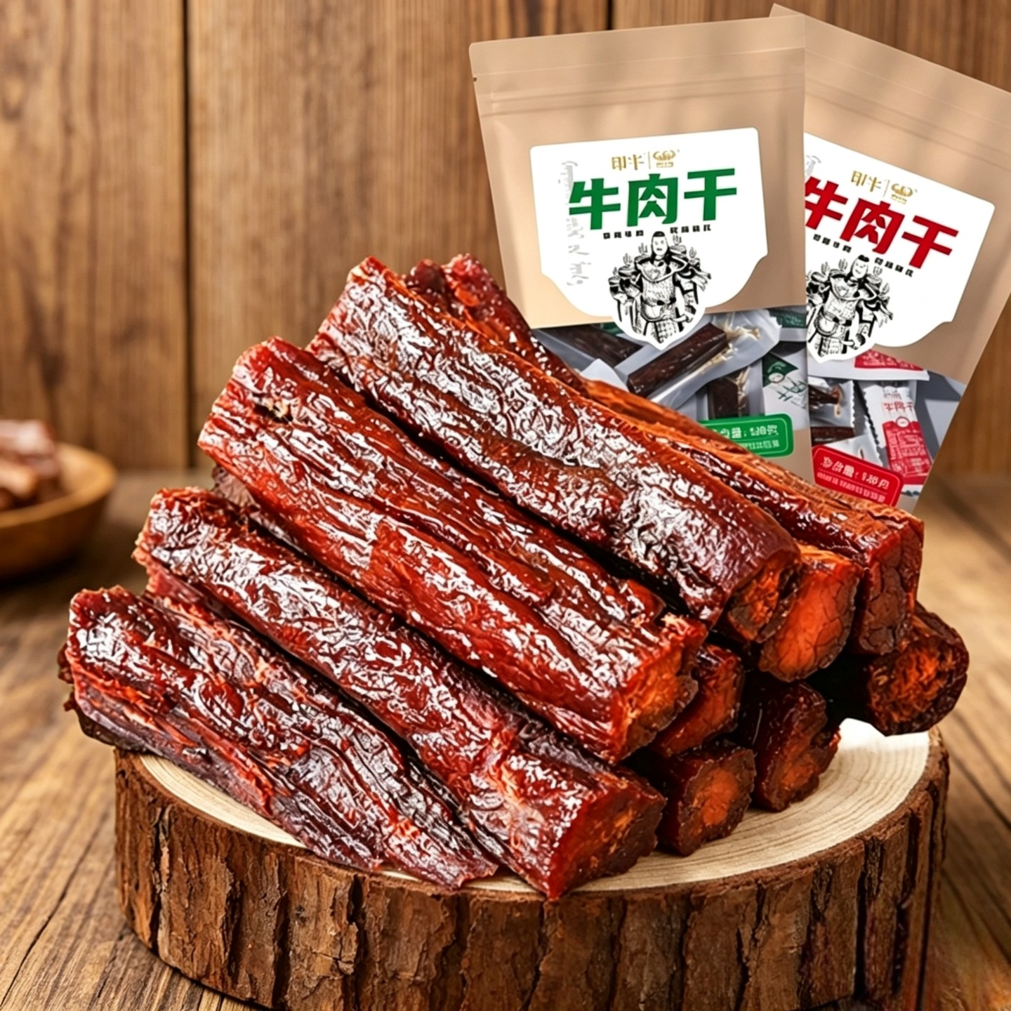 内蒙草原印牛牛肉干手撕风干128g独立小包装休闲解馋特产牛肉零食
