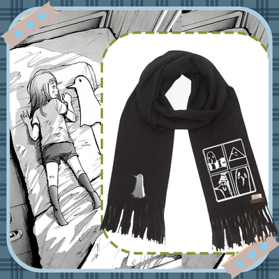 Oyasumi PunPun晚安布布周边同款cos围巾男学生秋冬二次元围脖潮