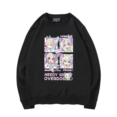 主播女孩重度依赖Q版圆领