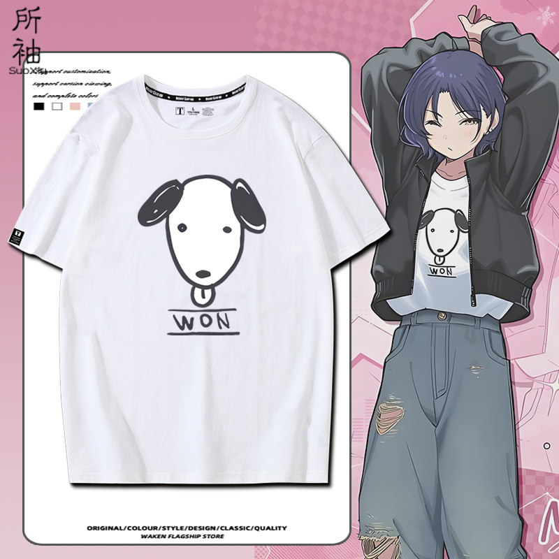 哭泣少女乐队钻石星辰NANA同款cos短袖T恤学生纯棉半袖宽松痛衣服