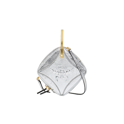 MCM DIAMOND迷你手包斜挎包单肩银色手拿包