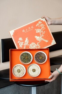 新款锦上添花多拼通用药材礼品盒燕窝西洋参石斛礼盒空盒包装盒子