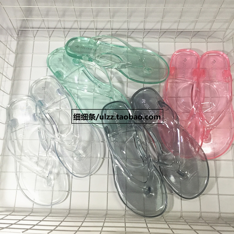 韓國ulzzang透明人字拖果凍鞋女 簡單水涼鞋夾腳拖鞋沙灘鞋在類目 女鞋, 拖鞋中 - 來自Buy2taobao.com提供專業的淘寶代購服務