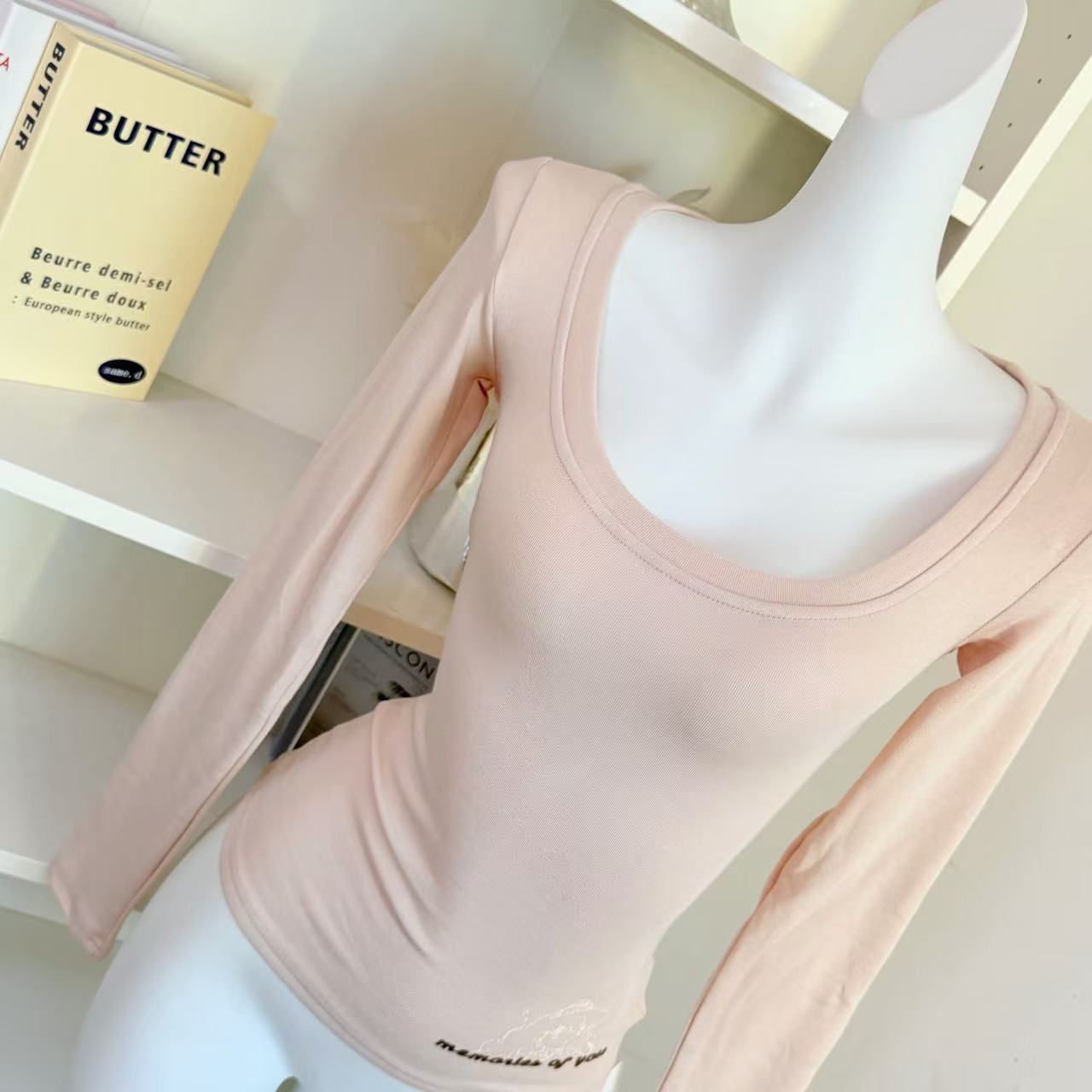 内搭辣妹纯欲斩男约会长袖T恤