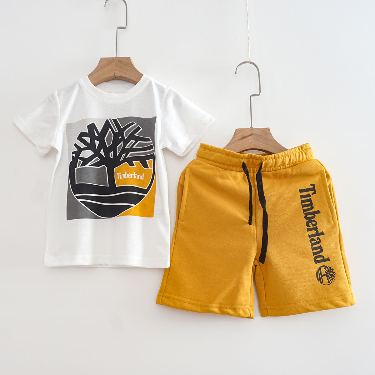 夏季薄款男童短袖套装中小童休闲外出服儿童运动两件套五分裤纯棉