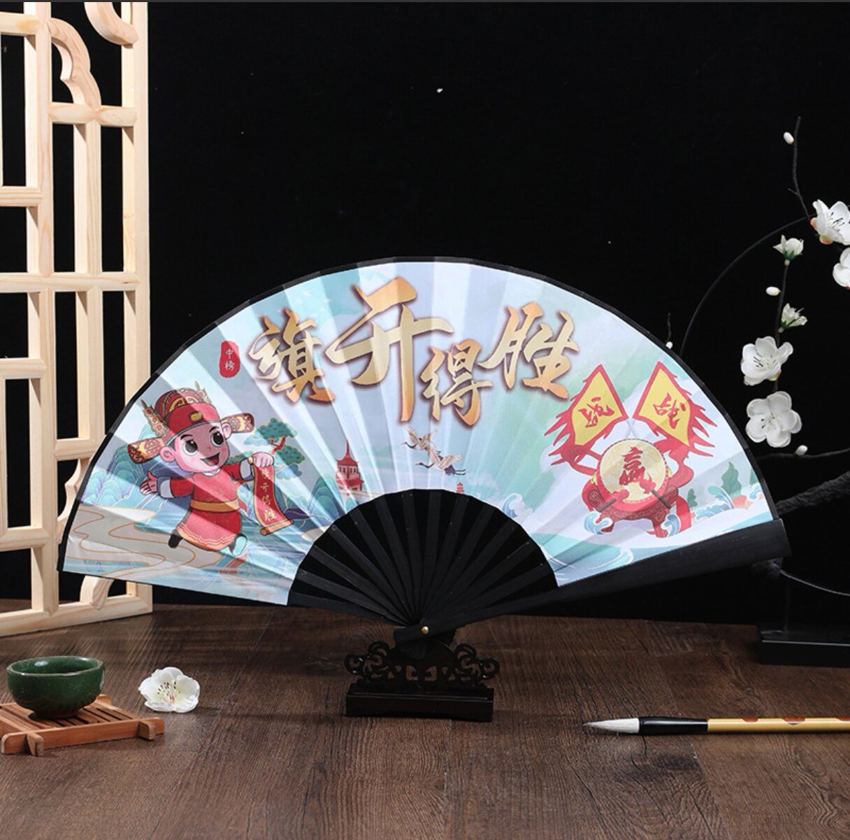 高考礼物中考百日誓师助威青岛扇子鼓励孩子儿子女儿加油金榜题名