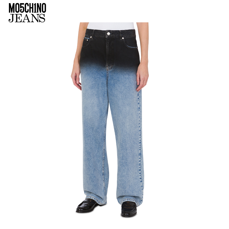 【季末折扣】M05CH1N0 JEANS 25春夏 女士渐变色五袋牛仔长裤