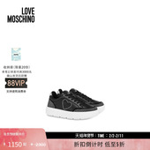 特享倒计时 Love Moschino 女士Bold Love牛皮运动鞋