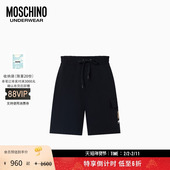 特享倒计时 Moschino underwear 男士 泰迪熊刺绣五分裤