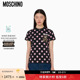 特享倒计时 Moschino 莫斯奇诺 女士泰迪熊高波点短袖 T恤