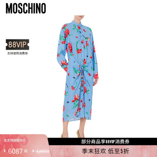 礼物低至5折 Carnation Moschino 女士 Print连衣裙 莫斯奇诺