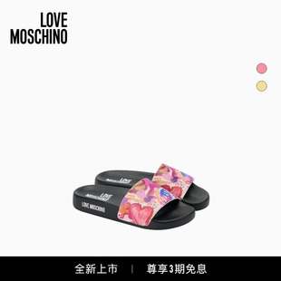 花卉印花装 Love Moschino26早春 女士 饰平底拖鞋