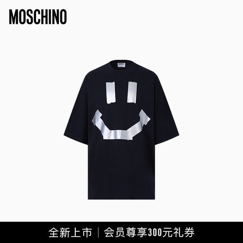 【全新上市】moschino/莫斯奇诺26秋冬 男士圆领落肩宽松短袖T恤
