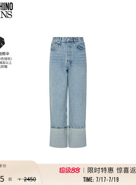 M05CH1N0 JEANS 女士山地刺绣贴布牛仔裤丹宁长裤