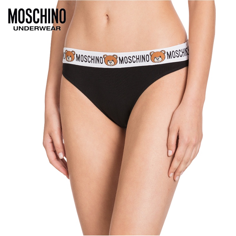 女士moschino刺绣丁字裤