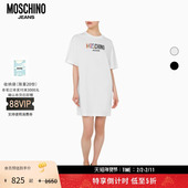 女士徽标字母连衣裙圆领T恤裙 Jeans 特享倒计时 Moschino