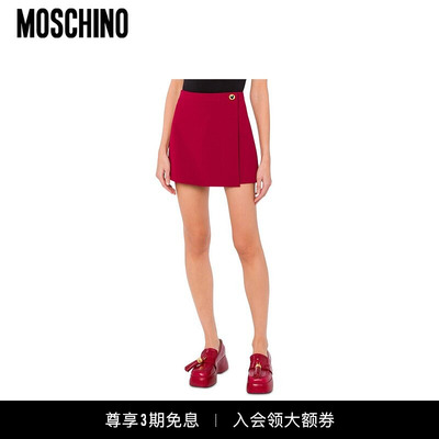 Moschino/莫斯奇诺  女士爱心纽扣休闲短裙裤