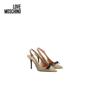Moschino 線上專享 Love 女士蝴蝶結細節高跟鞋 25早春