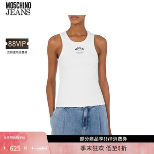 JEANS M05CH1N0 25春夏 女士徽标装 背心 饰修身 礼物低至5折