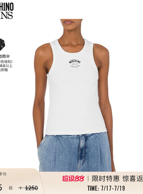 M05CH1N0 JEANS   女士徽标装饰修身背心