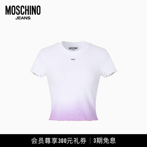 Moschino Jeans 26早春 女士渐变修身短款T恤
