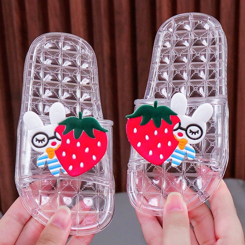 仙女水晶鞋夏季儿童室内洗澡防滑软底可爱女宝宝外穿公主鞋沙滩鞋