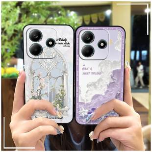 适用红米Note14 5G国内版手机壳趣味散热软壳防尘新款数码可爱女