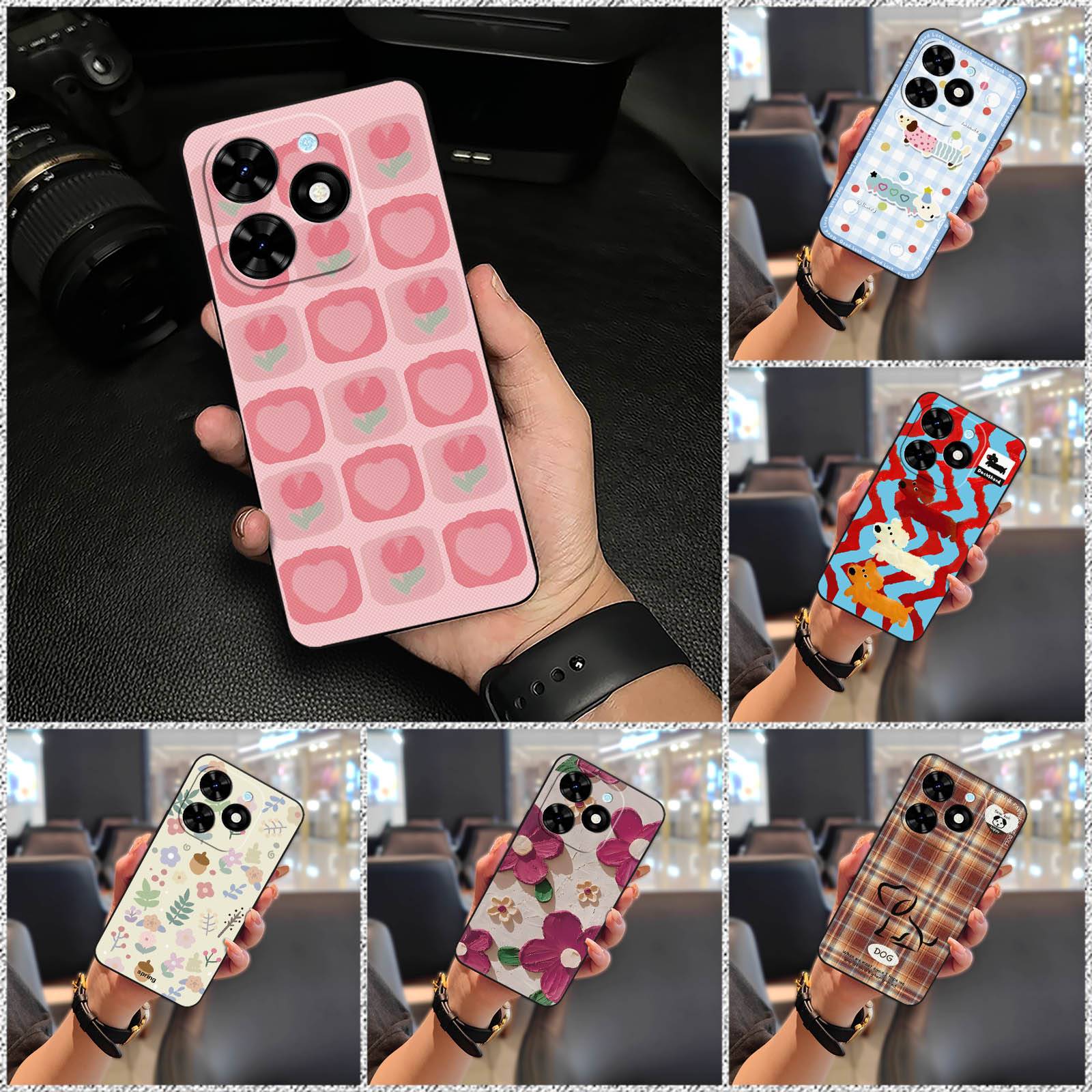 适用infinix Smart10 HD/X6525D手机壳动物个性涂鸦新款情侣创意