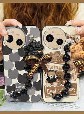 适用夏普Aquos sense9/SHG14/SH-53E手机壳趣味情侣个性简约高档