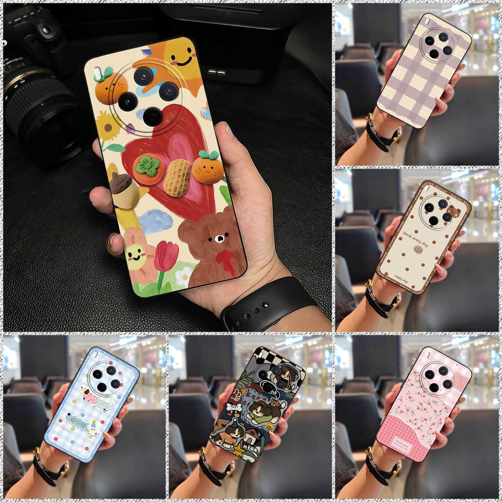 适用VIVO Y500 Pro国内版手机壳简约卡通青春数码趣味硅胶散热女
