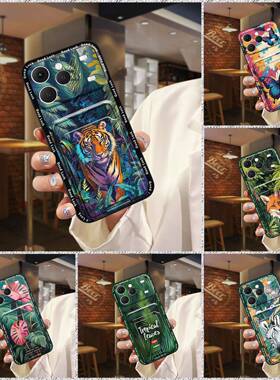 适用Tecno Spark40手机壳卡槽卡套情侣卡通趣味硅胶涂鸦零钱新款