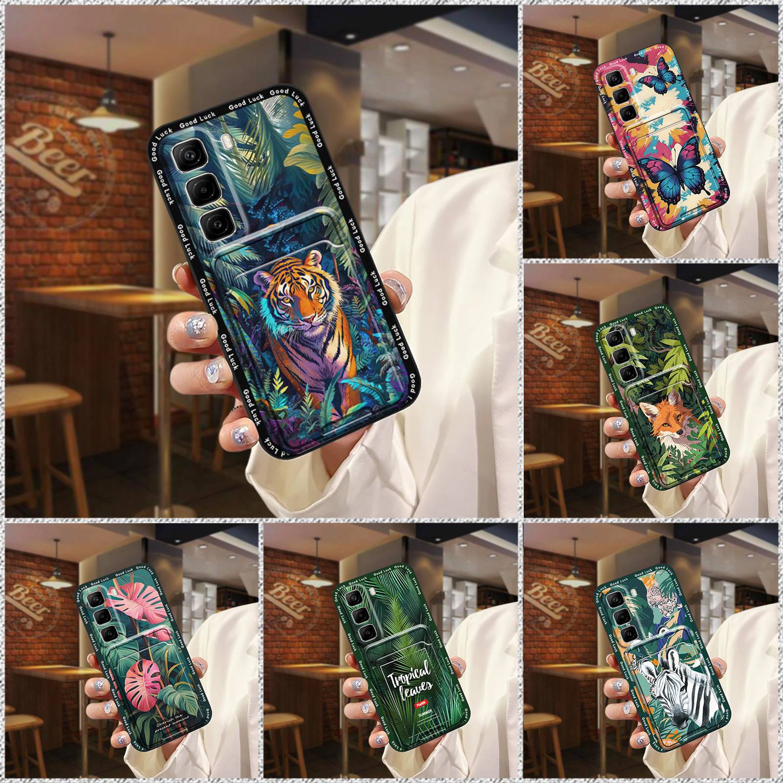 适用infinix Hot50 Pro/X6881手机壳零钱放照片创意质感趣味卡包