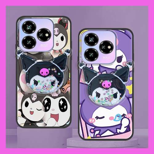 适用中兴V60 Design/Axon 60 Lite手机壳男女款旋转个性流沙情侣