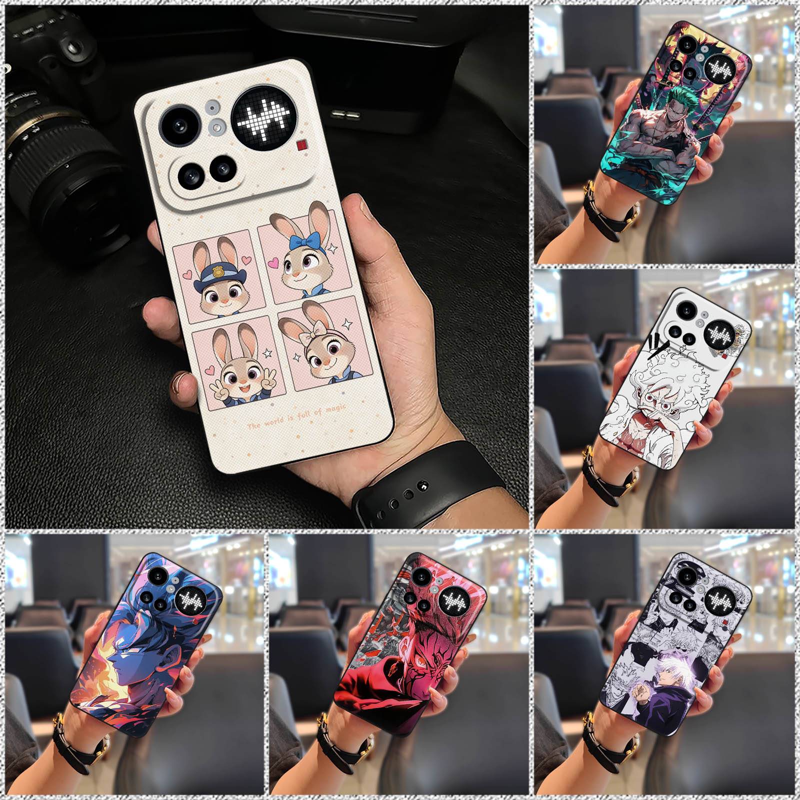 适用Nothing Phone4A Pro手机壳创意纯色简约趣味奢华全包边可爱图片