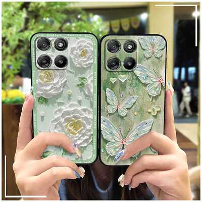 适用MOTO G100国内版/G100S/G67Power/G57Power手机壳涂鸦硅胶花