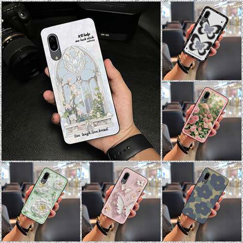 适用Sharp夏普Aquos Sense3 Lite/Sense3/Basio/One S7手机壳花