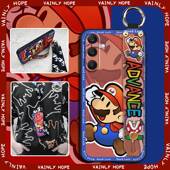 M566B手机壳指环全包防尘个性 适用三星M56 卡通男女款 质感